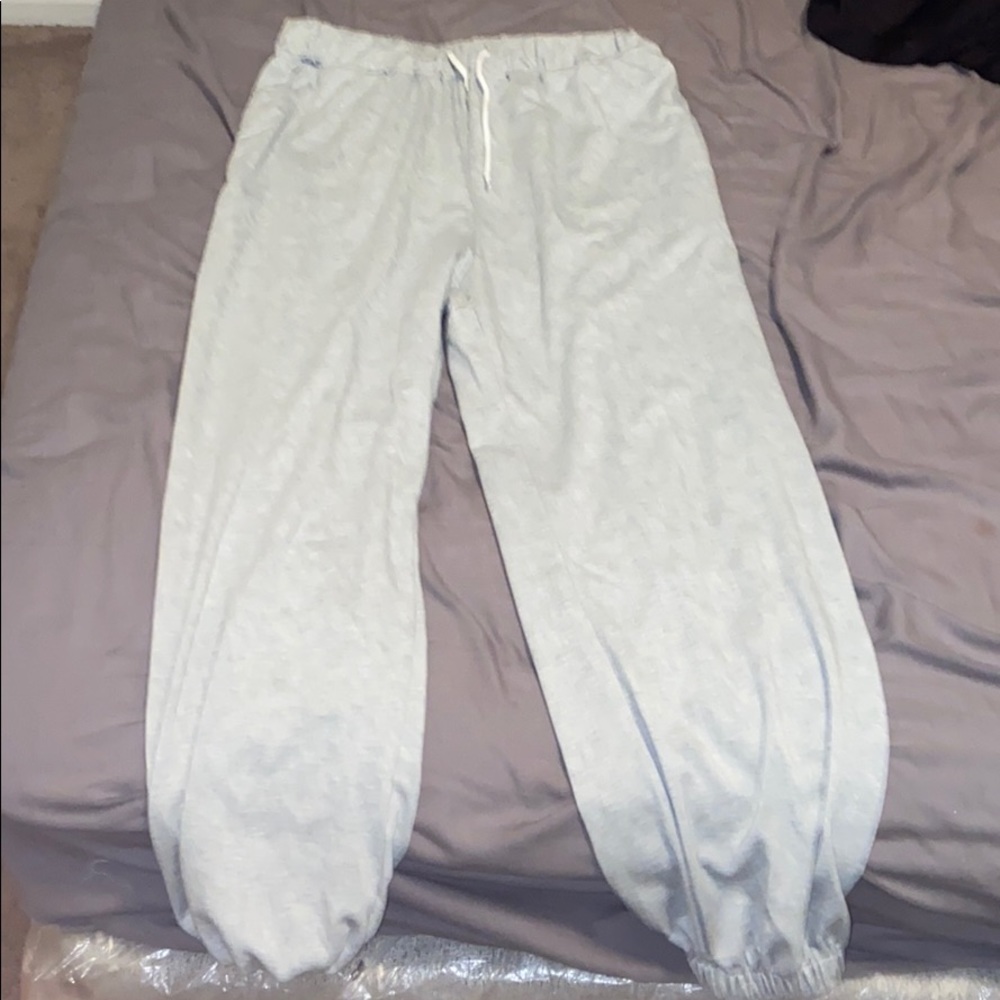 Grey sweatpants